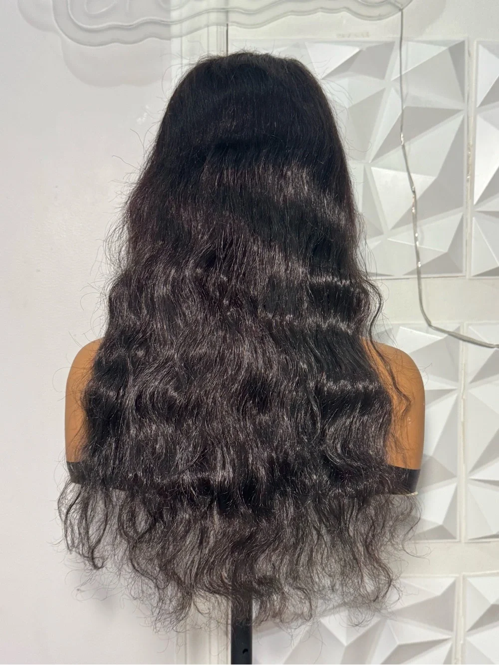 22” Body Wave Human Hair Blend Wig with 100% Human Hair Closure